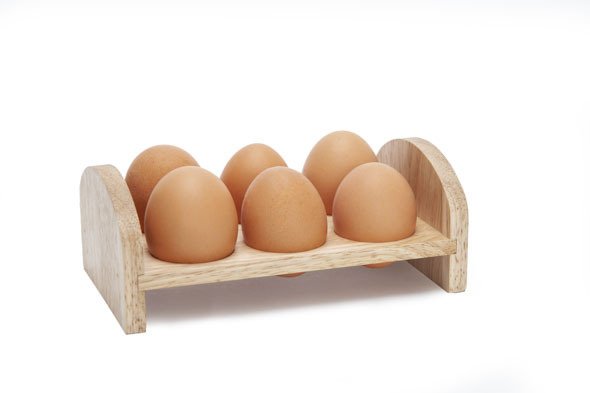 Holzgestell für 6 Eier 17,2x10,1x6,5cm (ArtikelNr.2116)