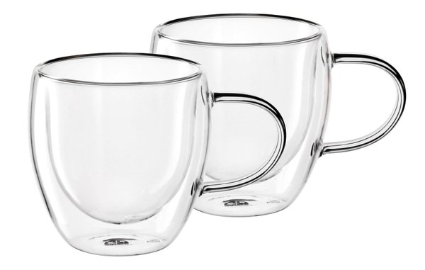 Double-walled thermal glasses with handle, set of 2 (item no. 2151)
