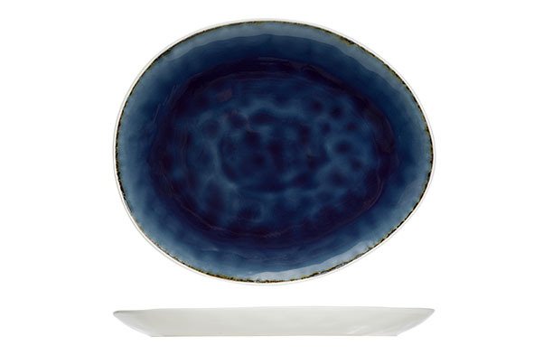 Dessertteller oval 19,5x16,5cm Spirit Blue (ArtikelNr.2234)
