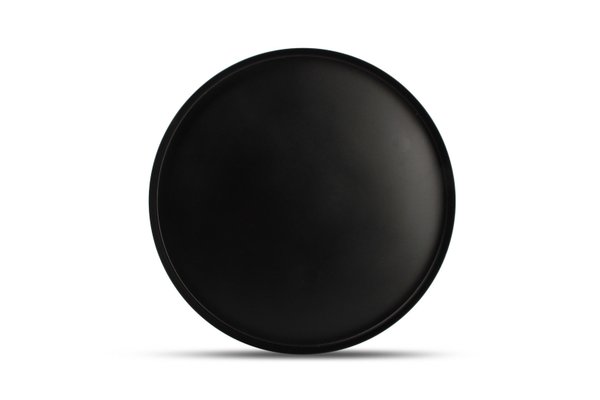 Tablett rund schwarz Metall 35x2,5cm Palace (ArtikelNr.2403)