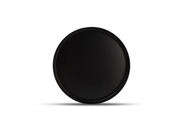 Tablett rund schwarz Metall 25x2,5cm Palace (ArtikelNr.2404)