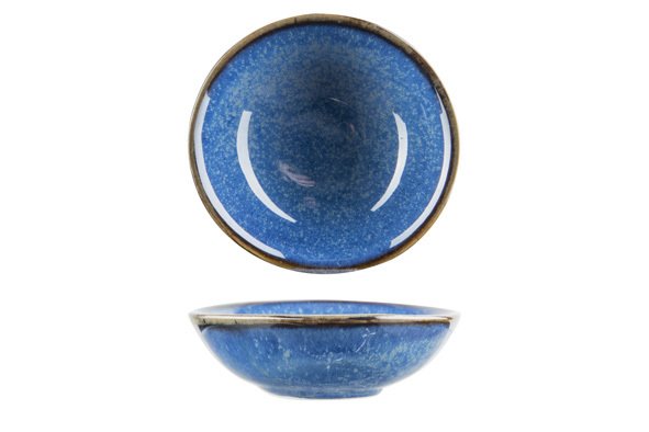 Snack bowl blue round D9,3xH3cm narwhal (Item No.2441)