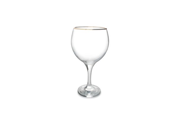 Cocktailglas 0,645l mit gold. Rand 6er Set Florence (ArtikelNr.2567)