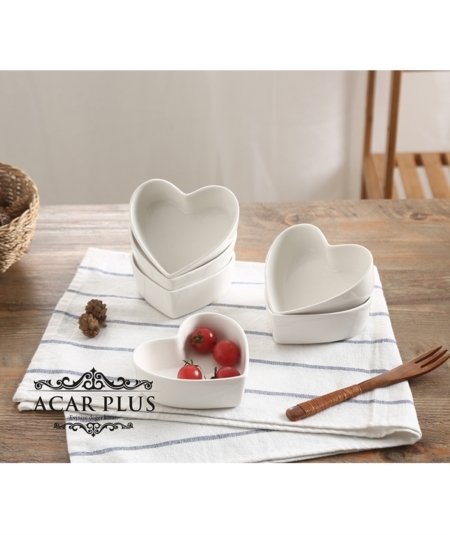 Apero bowl heart shape 6 er set 7.5cm (Item No. 2611)