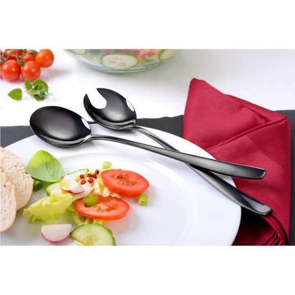 Salad cutlery 2t. black stainless steel (Item No.3005)
