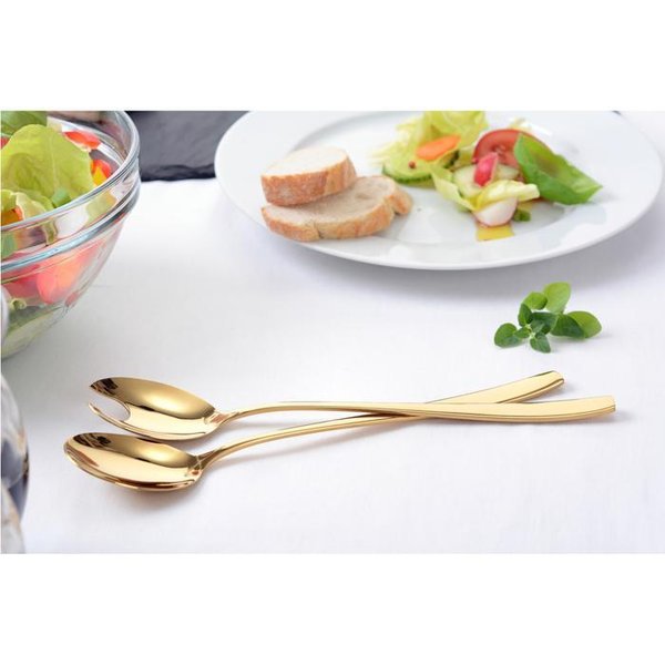 Salad cutlery 2t. gold stainless steel (Item No.3006)
