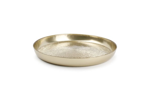 Decorative bowl 35xH4cm Structur gold Glint (Item No.3132)