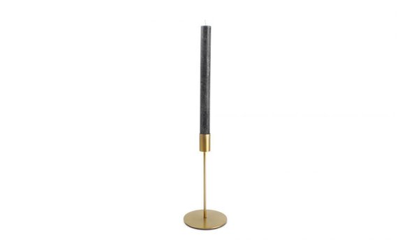 Candle holder metal gold 10xH20cm Pillar (Item No.3699)