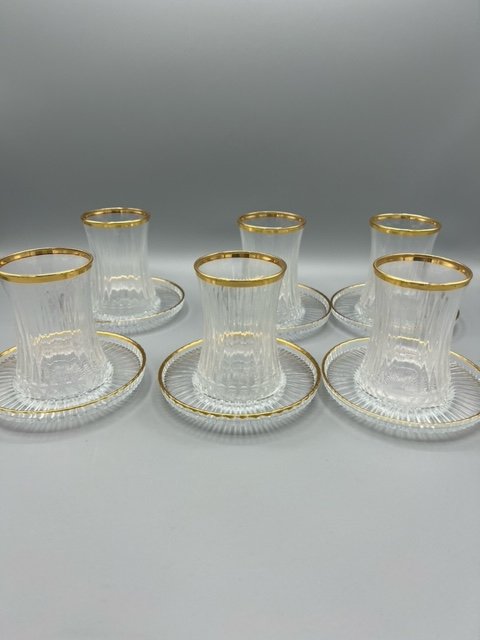 'Elysia Golden Touch' Teeglas 6er Set Pasabahce (ArtikelNr.4410)